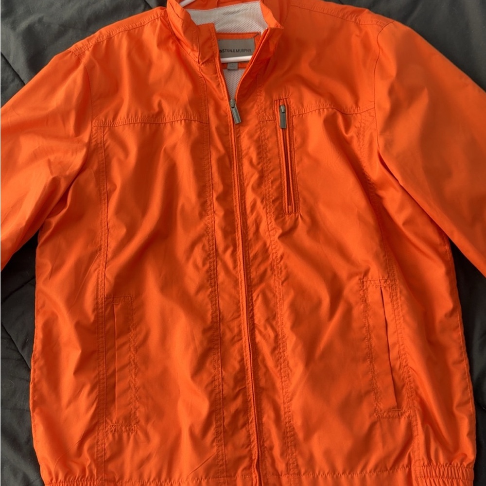 Johnston & Murphy Bright Orange Windbreaker